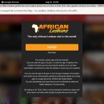 Africanlesbians Login Details