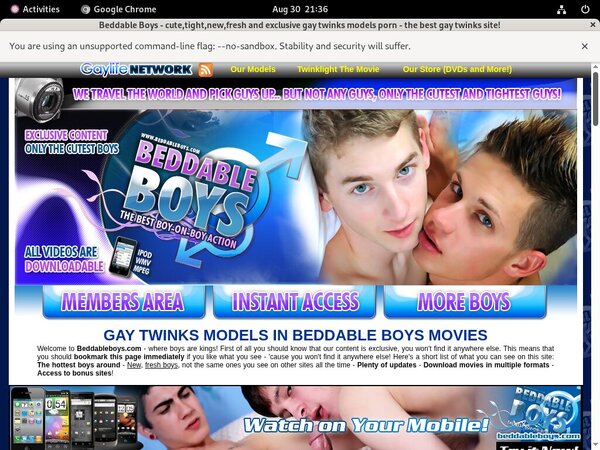 Beddable Boys Free Account And Password