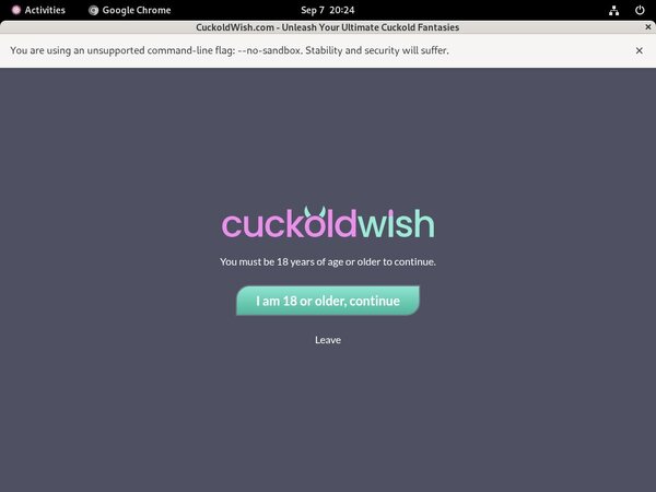 Cuckold Wish Discount 70% Off