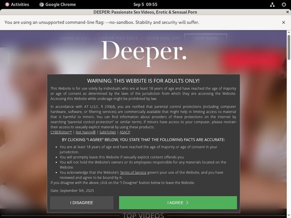 Deeper.com One Time Discount