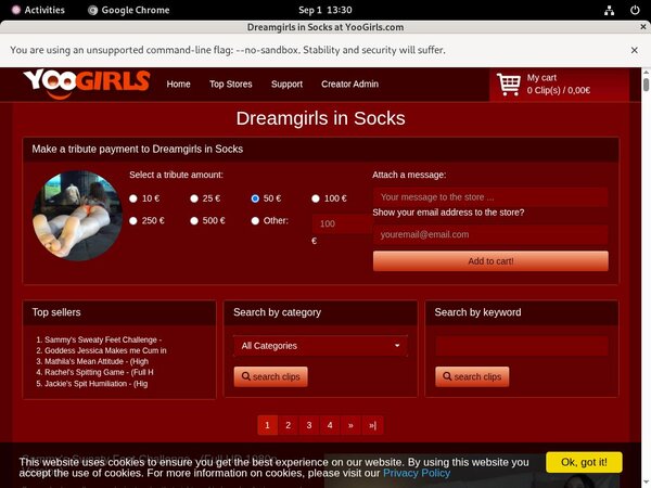 Dreamgirls In Socks Paypal Epoch