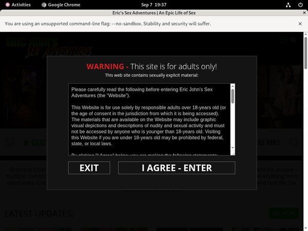 Ericjohnssexadventures Accounts And Password Ericjohnssexadventures Accounts And Password