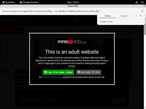 Free Pink O VOD Discount Code