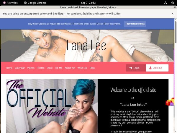 Free Porn Lana Lee Inked