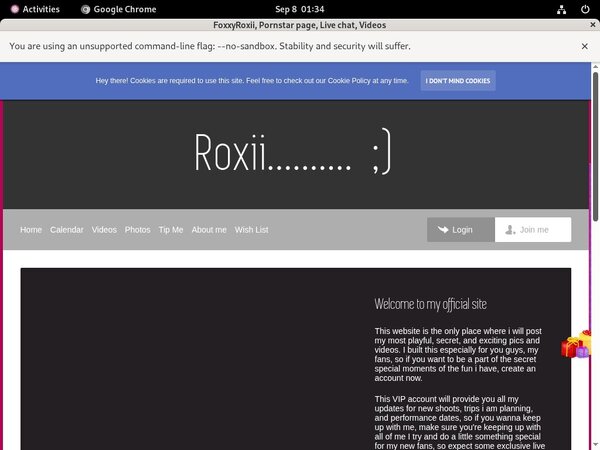 New Foxxyroxii Site Rip