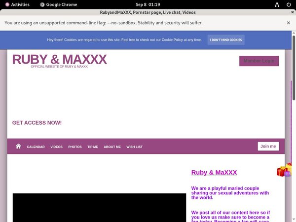 RubyandMaXXX Free Account Login
