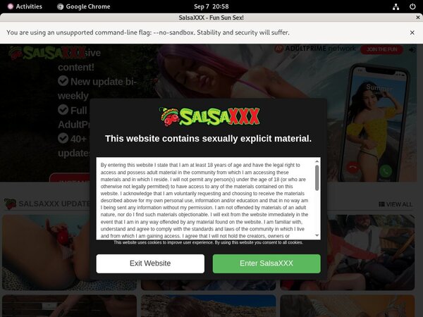 Salsa XXX Descuento