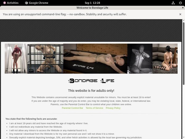 Sign Up For Bondage Life