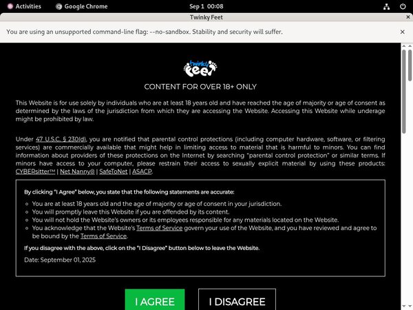 Twinkyfeet.com Channel