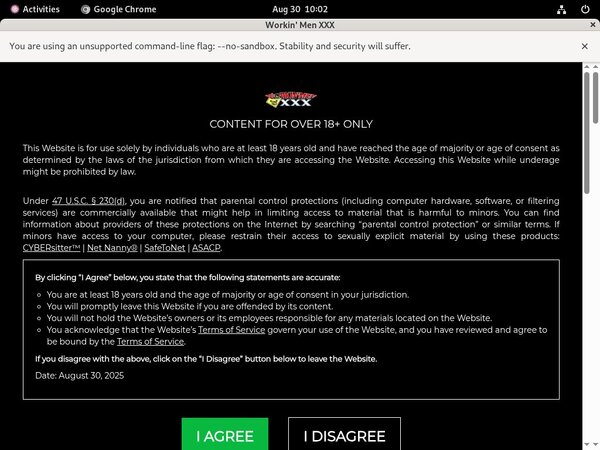 Workin Men XXX Account Trial