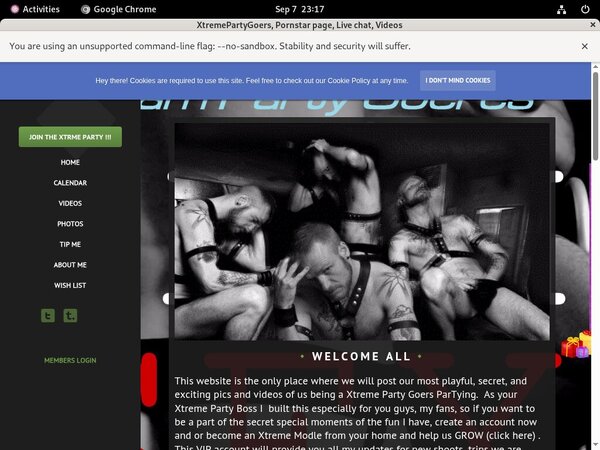 XtremePartyGoers Pro Biller Page XtremePartyGoers Pro Biller Page